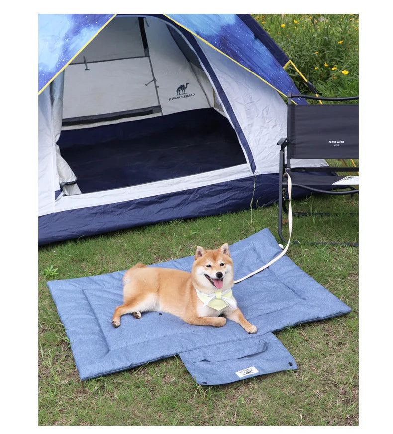 Waterproof Foldable Pet Mat – Portable Dog Bed Blanket for Outdoor & Indoor Use