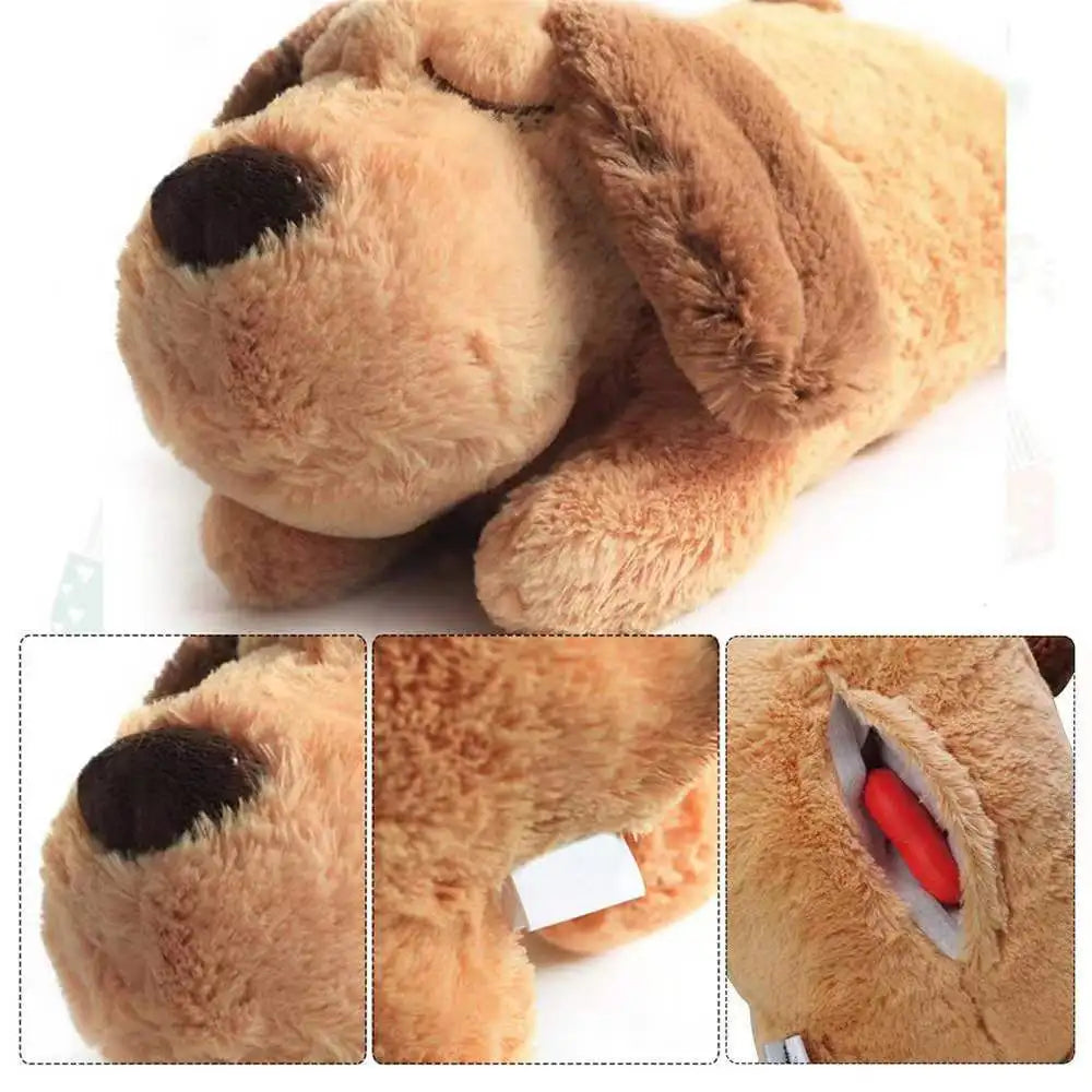 Heartbeat Dog Plush Toy – Calming Anxiety Relief Puppy Sleep Companion with Warmth & Stress Relief