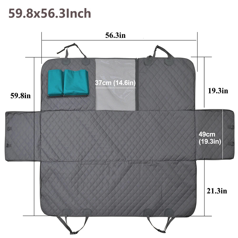PETRAVEL Dog Car Seat Cover/Hammock Rear Back Seat Protector
