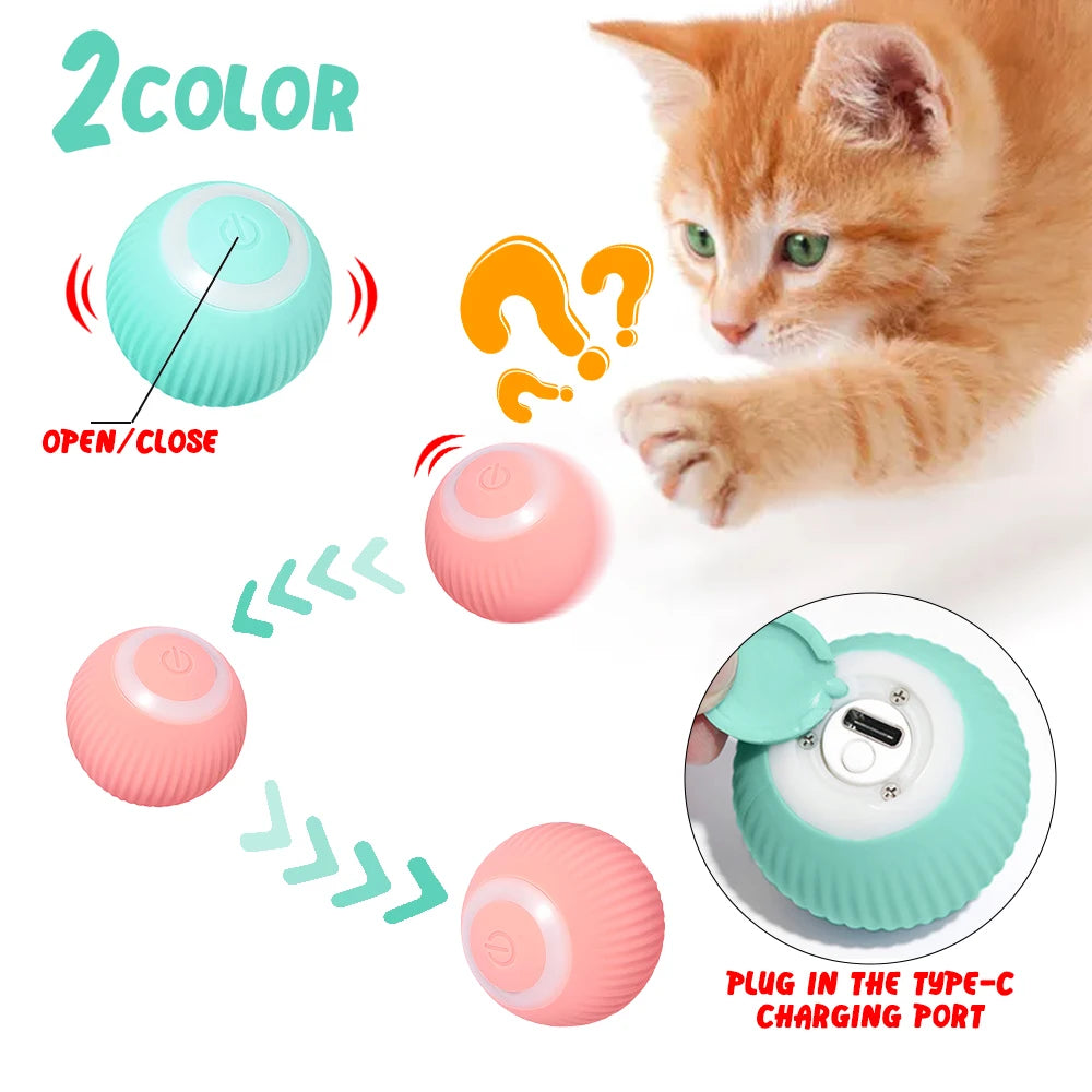 🐱 Smart Cat Toy – Interactive Automatic Rolling Ball for Cats