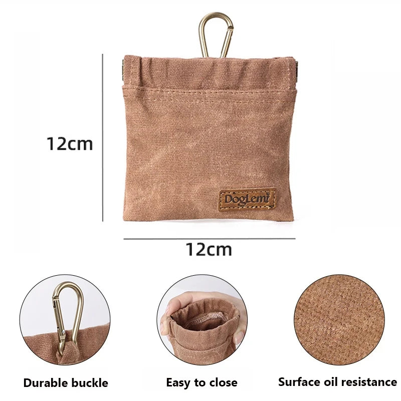 Dog Training Treat Pouch – Portable Outdoor Snack Bag for Pets with Oil-Resistant Interior
