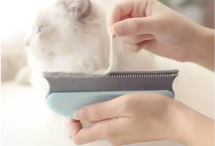 Silicone Cat Brush – Pet Hair Remover & Massage Grooming Tool for Cats and Dogs