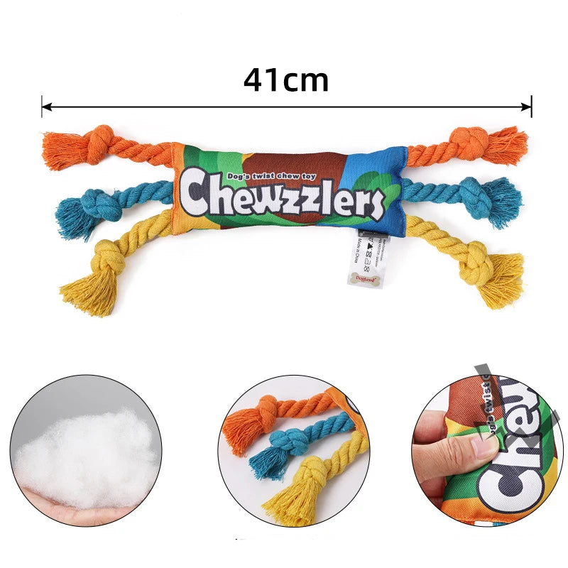Durable Cotton Rope Chew Toy for Puppies – Braided Knot Toy for Teething & Dental Cleaning