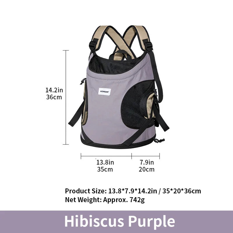 Pet Chest Backpack – Front Carrying Tote for Dogs & Cats, Breathable Outdoor Shoulder Bag, Portable Pet Travel Carrier