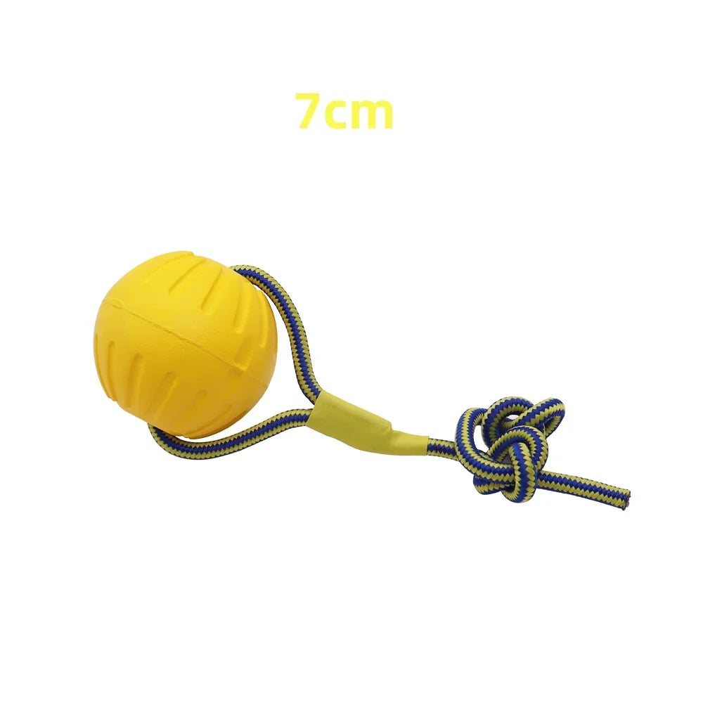Indestructible Chew Ring Toy – Bite-Resistant Rope Ball for Dogs