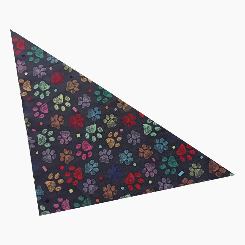 10Pcs Dog Bandana Set – Fruits, Plaid, Paw & Snowman Triangle Scarves for Small, Medium & Large Dogs