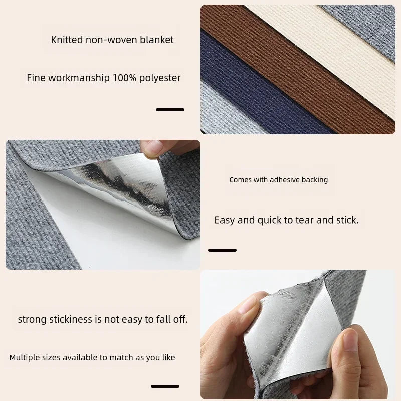 Self-Adhesive Cat Scratch Protector – Trimmable Sofa & Wall Guard Carpet Board