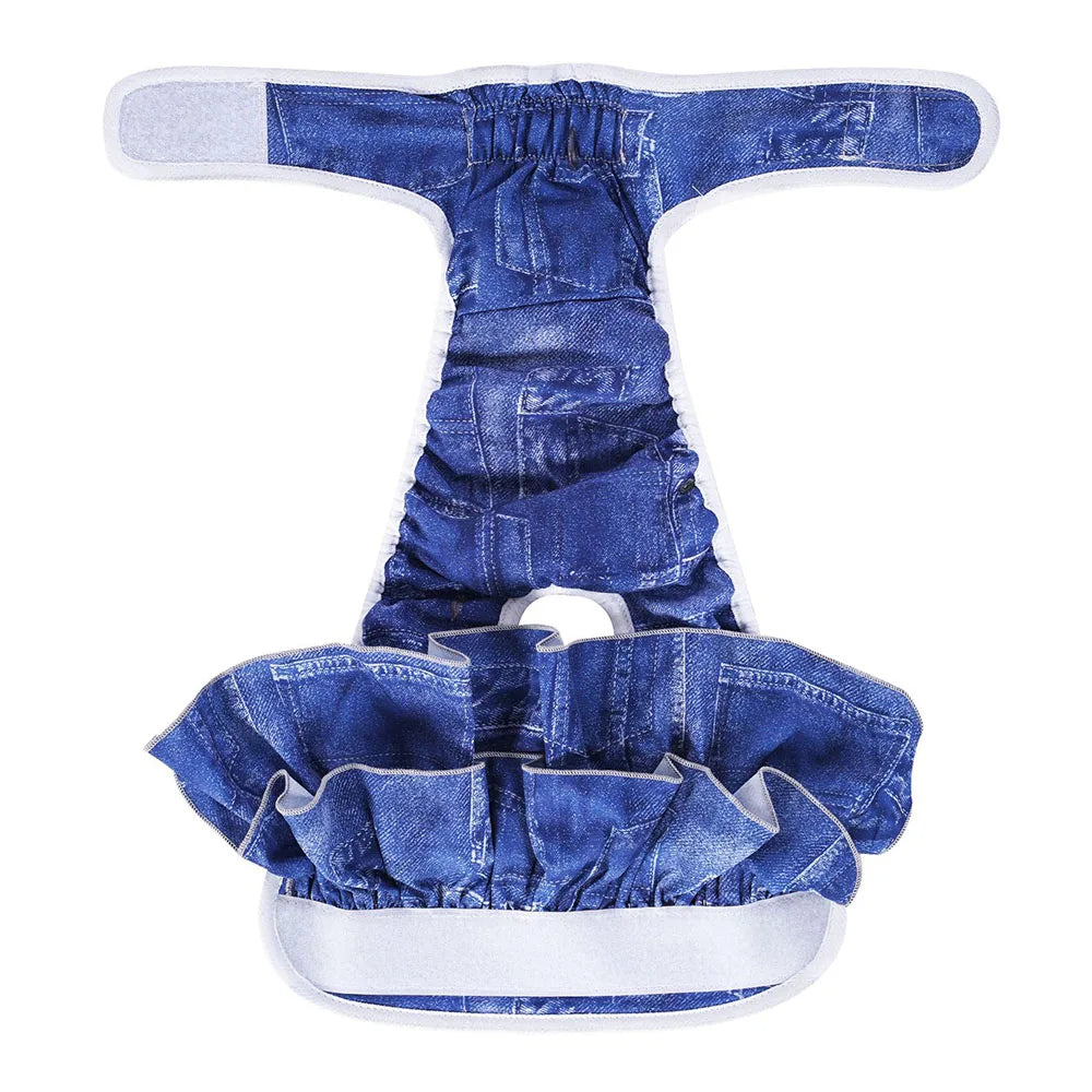 Reusable Female Dog Diapers – Washable, Highly Absorbent Doggie Diaper Shorts for Girl Dogs in Heat & Incontinence