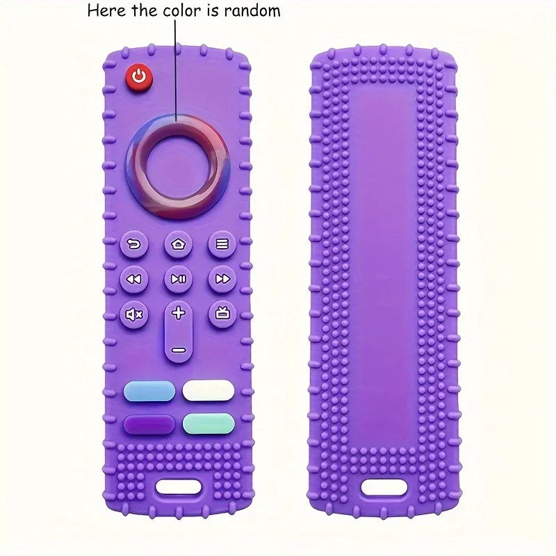 Silicone Dog Teething Toy – Remote Control Design Chew Stick for Puppies (Multi-Color)