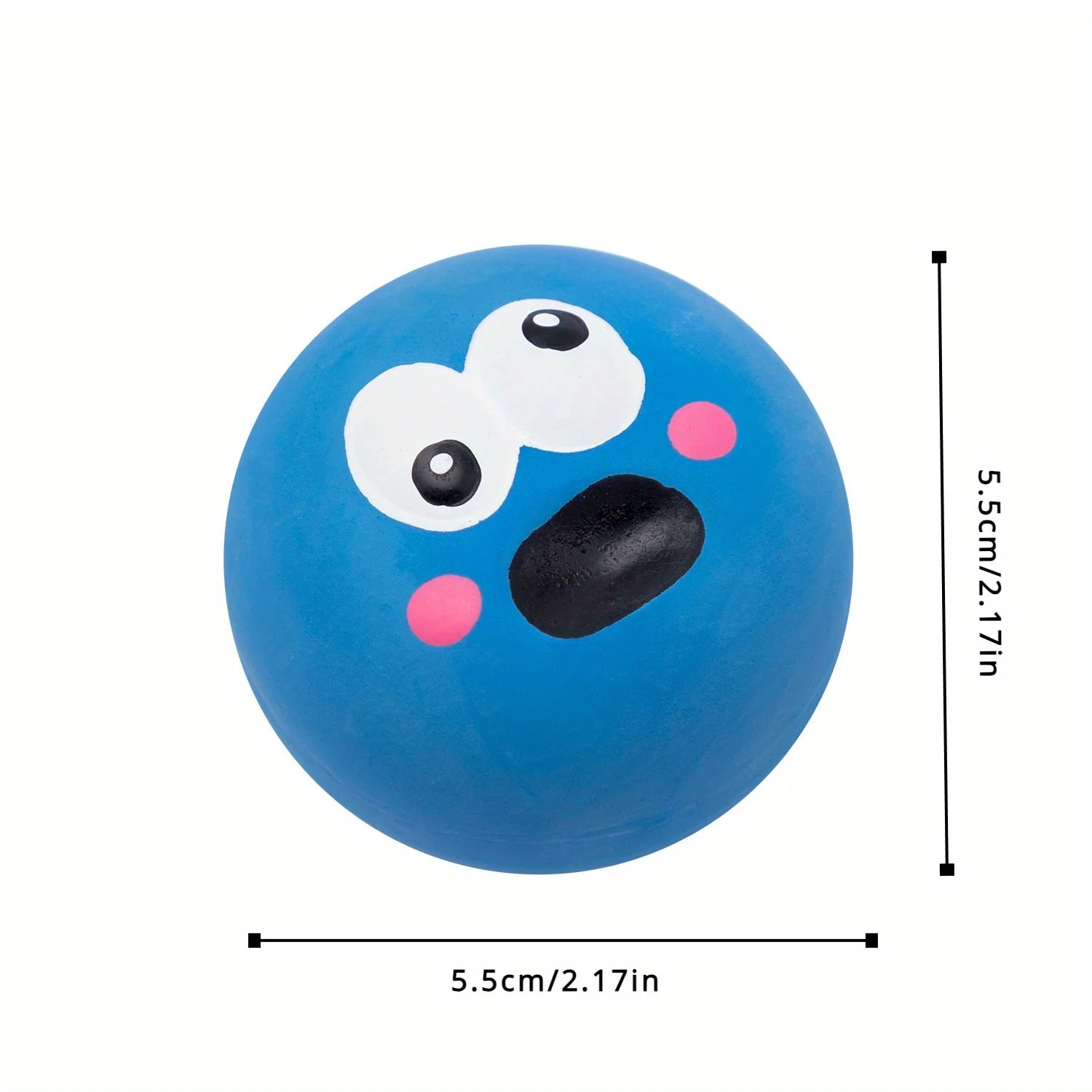 Squeaky Eyeball Dog Toy – Durable Latex Chew Ball | Interactive Training Sound Toy for Pets