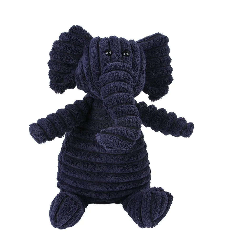 🐵🐷 Corduroy Monkey & Pig Plush Dog Toy – Squeaky, Durable & Fun