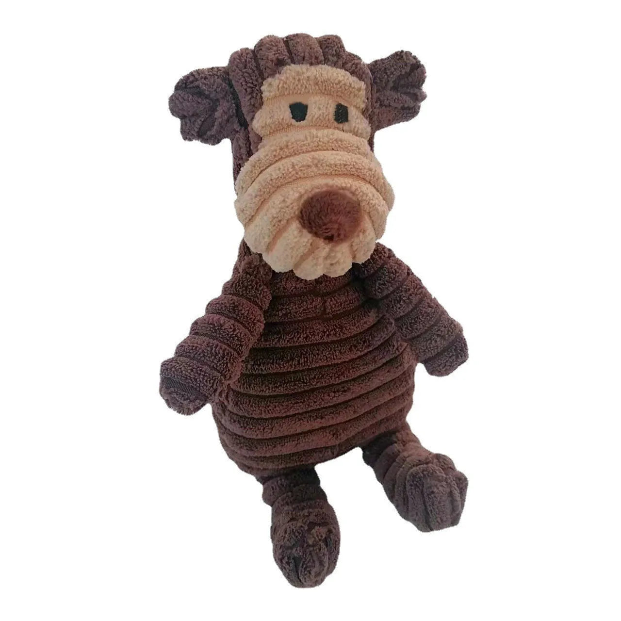 Donkey Plush Squeaky Dog Toy – Corduroy Chew & Training Toy for Puppies
