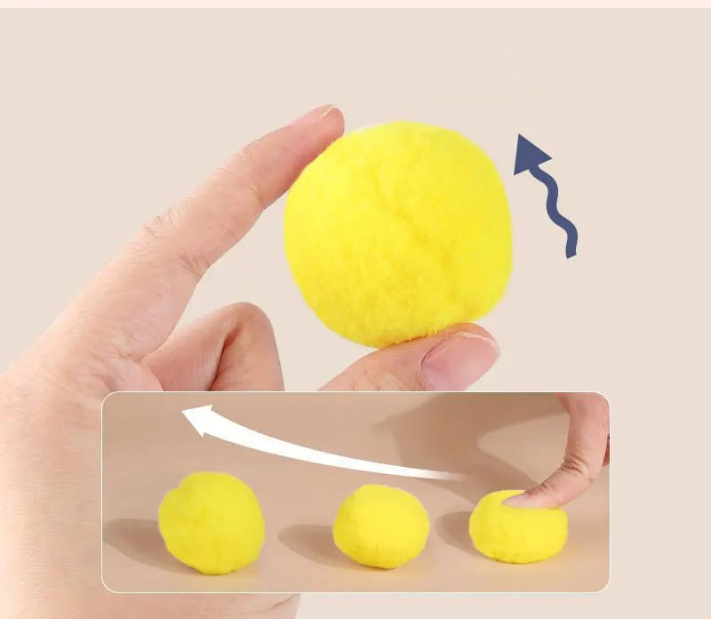 🎯 Cat Plush Ball Shooting Gun – Mini Silent Launcher Toy for Interactive Play & Stress Relief