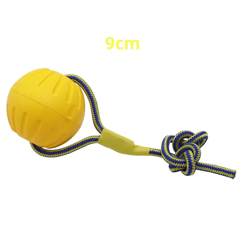 Indestructible Chew Ring Toy – Bite-Resistant Rope Ball for Dogs