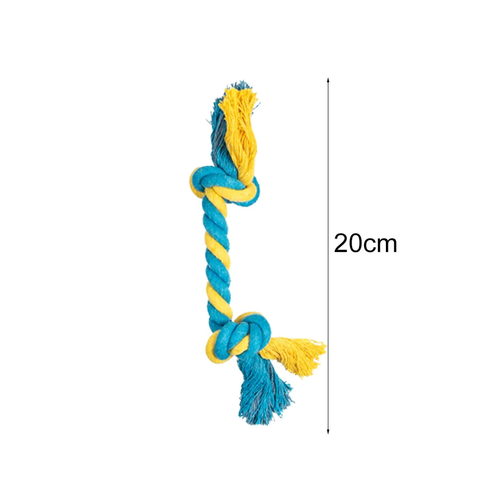Rope Ball Dog Toy – Durable Cotton Chew & Tooth Cleaning 🐾⚽