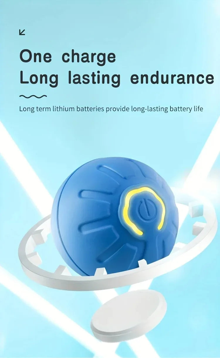 Smart Dog Toy Ball – Automatic Bouncing, USB Rechargeable, Interactive Pet Toy