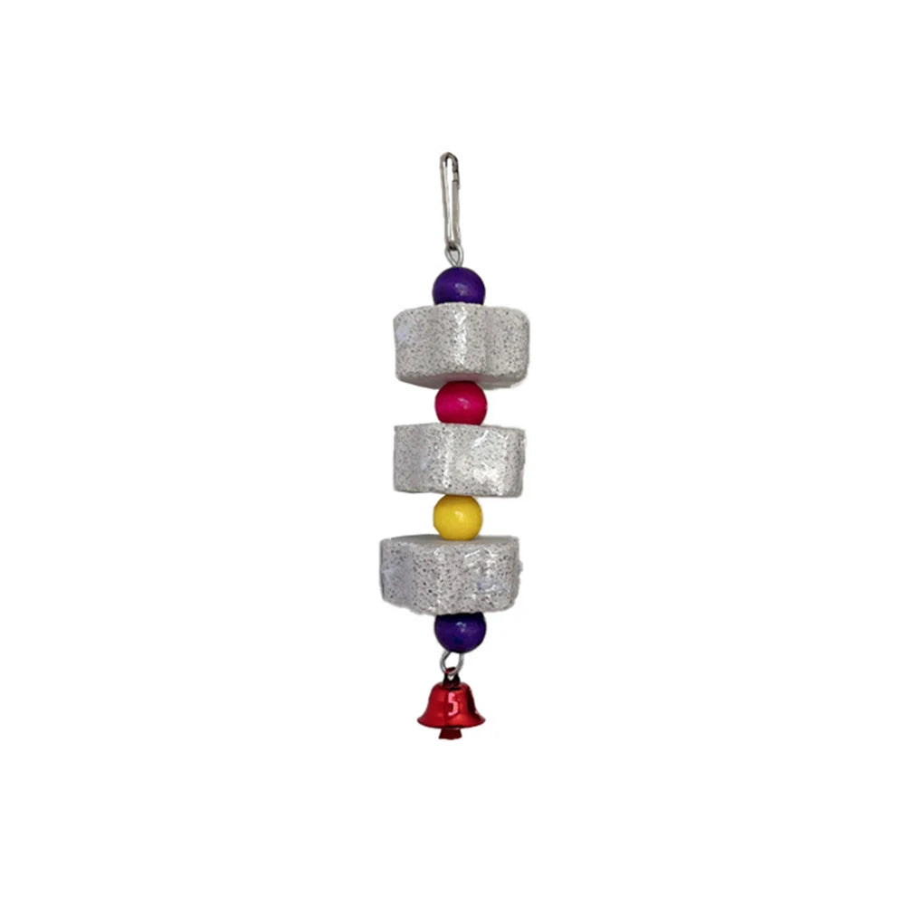 Volcanic Rock Chew Toy – Teeth Grinding Toy for Parrots & Hamsters