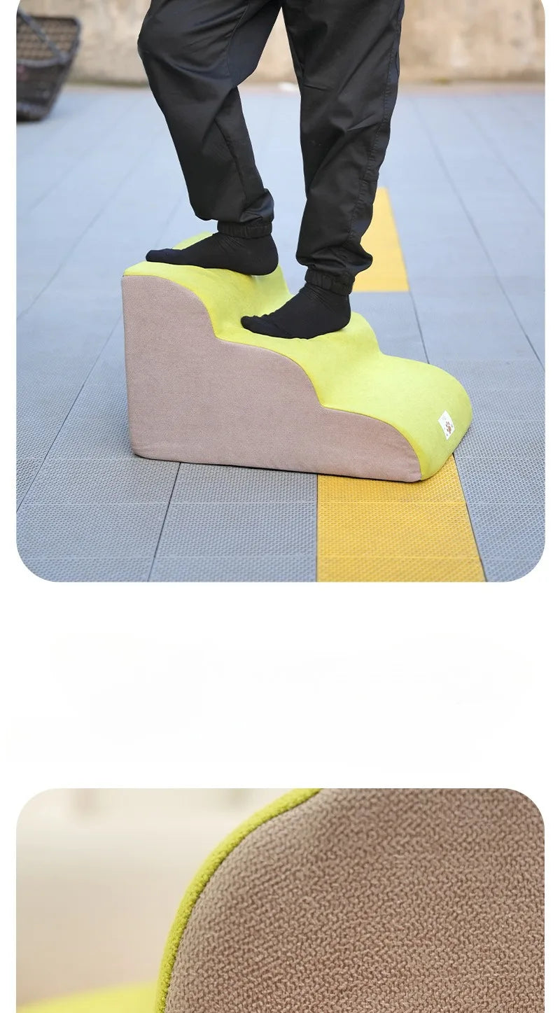 Pet Ramp Stairs – 2/3 Step Dog & Cat Ladder with Washable Cover