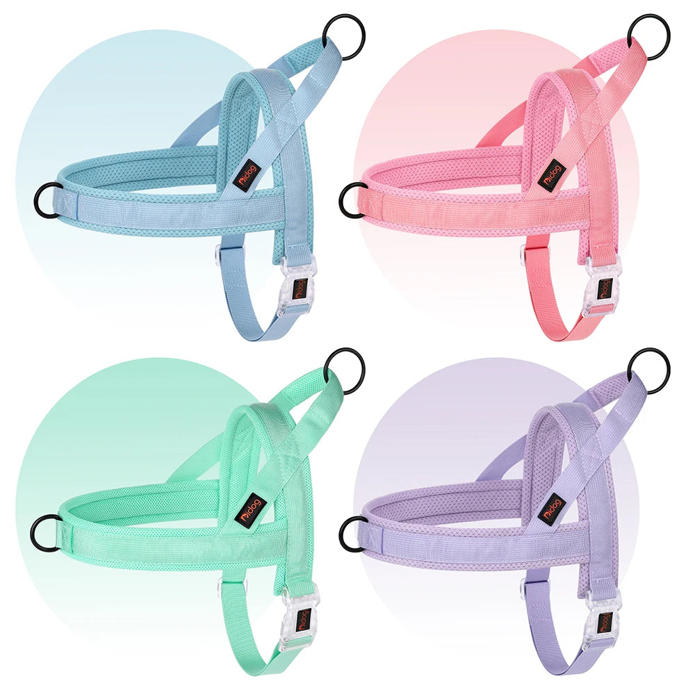 🐾 Soft No Pull Dog Harness – Padded Nylon Adjustable Vest