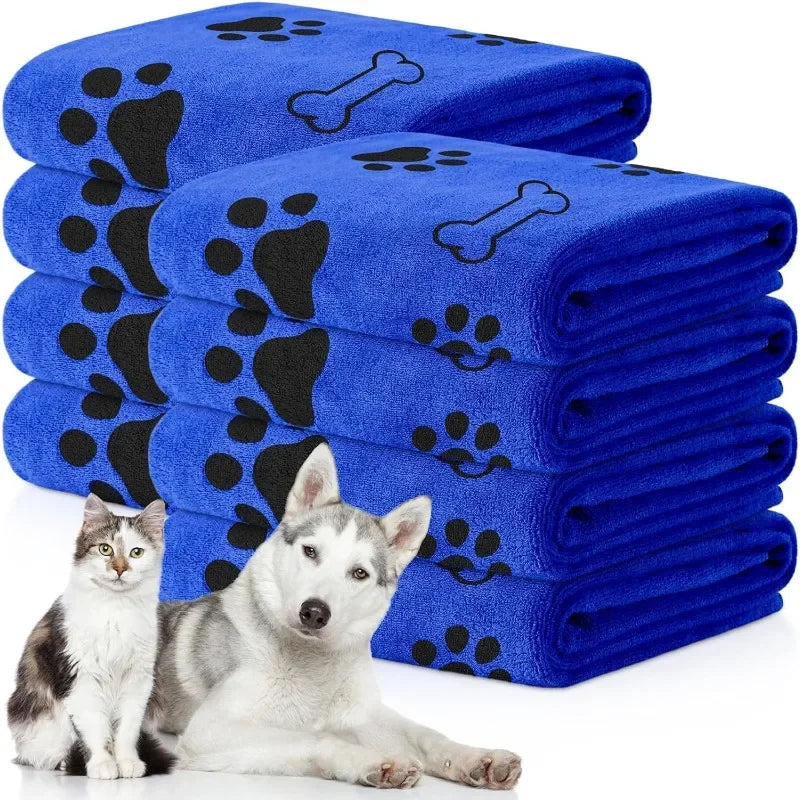 Quick-Drying Microfiber Pet Towel – Super Absorbent Bath Towel for Dogs & Cats