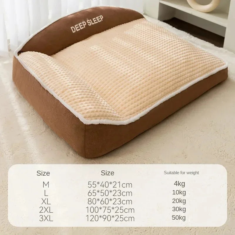 Warm Holiday Pet Bed – Winter Dog & Cat Sofa Bed for Halloween & Christmas