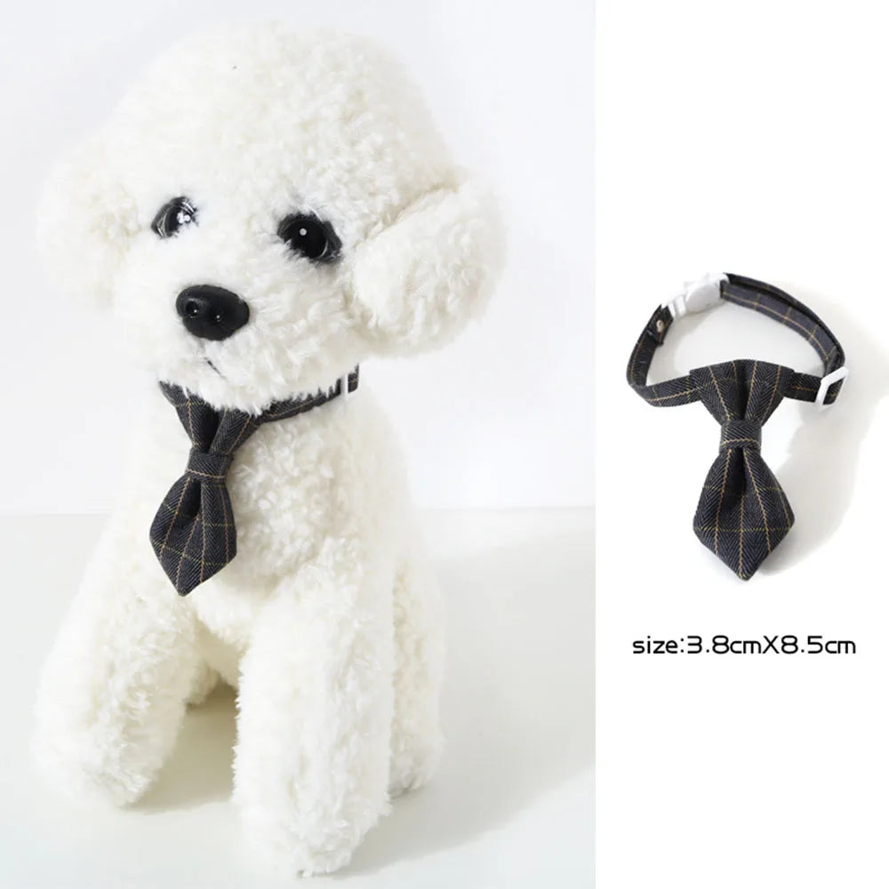 Adjustable Pet Bow Tie – Formal Breakaway Neck Tie Collar for Small Dogs & Cats