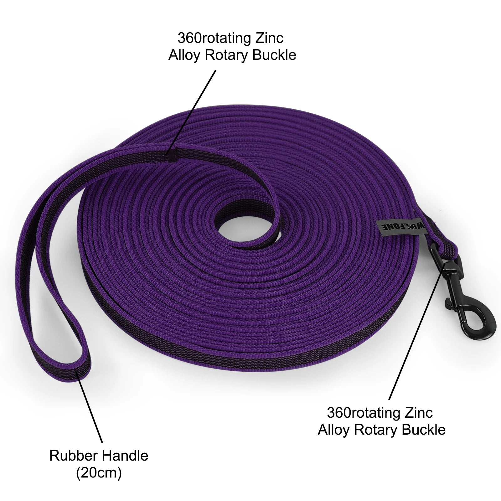 Durable Latex Silk Long Dog Leash – 1.5M to 15M Dual Color Training Lead for Small & Medium Dogs