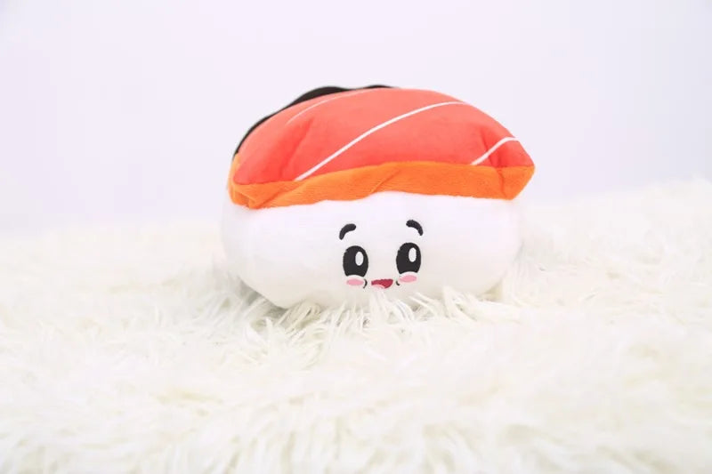 🍣 Sushi Cat Toys – Fluffy Sushi Roll Pillow for Kittens & Cats 🐾💤