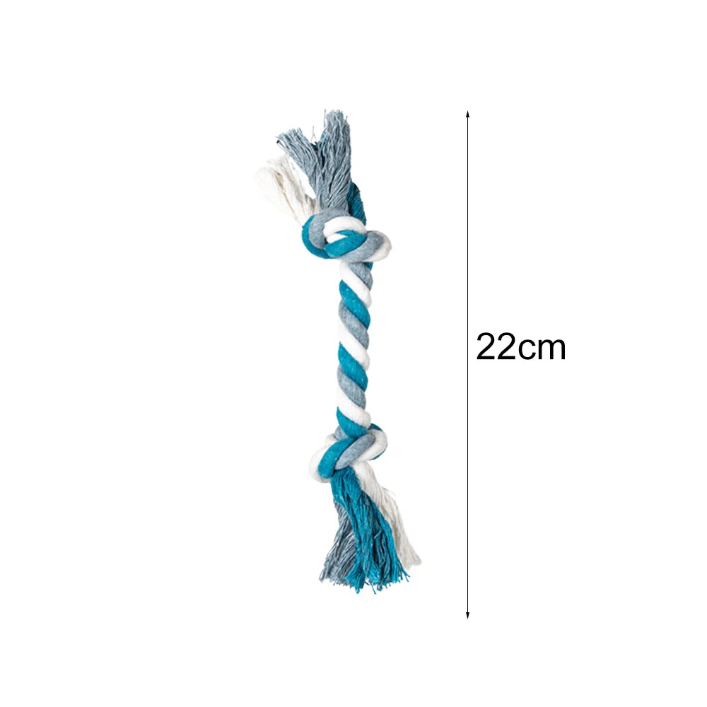 Rope Ball Dog Toy – Durable Cotton Chew & Tooth Cleaning 🐾⚽