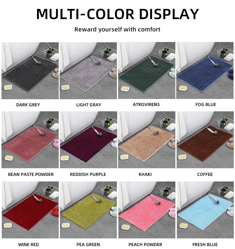 Chenille Plush Pet Mat – Soft Absorbent Dog & Cat Bed Pad, Cozy Seat Cushion for Crates, Bathroom & Pet Lounging