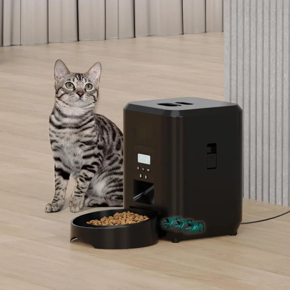 Smart Automatic Pet Feeder – Timed & Slow Feed for Cats & Dogs 🐾⏱️