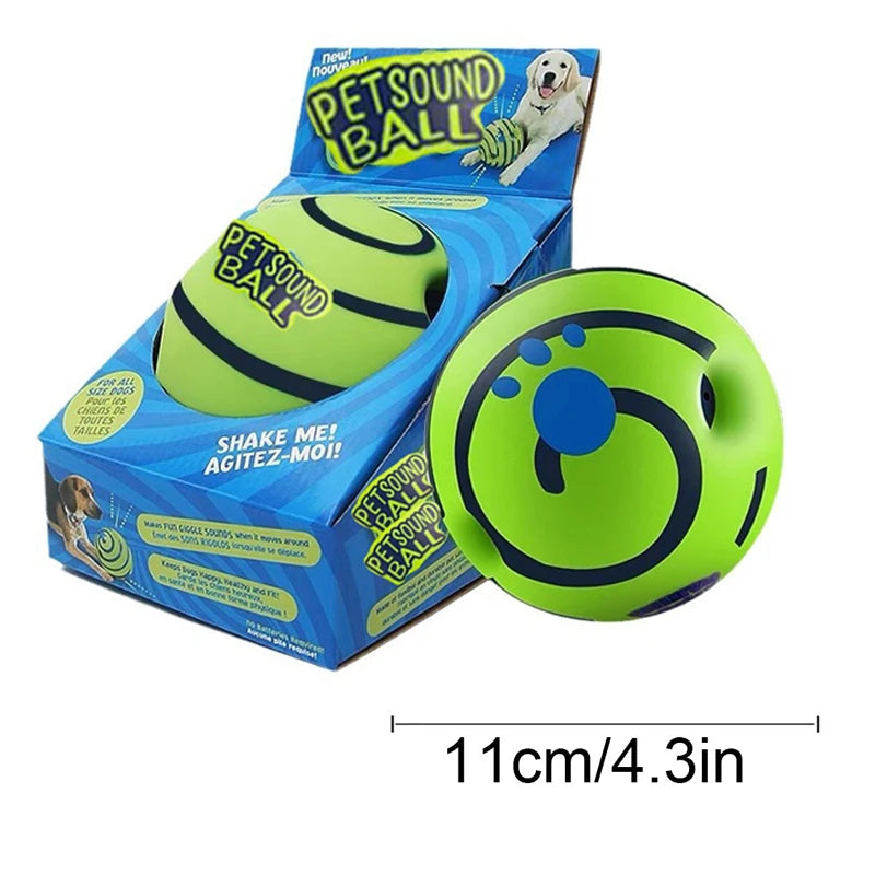 Wobble Wag Giggle Glow Ball – Interactive Sound Dog Toy 🟢🐾