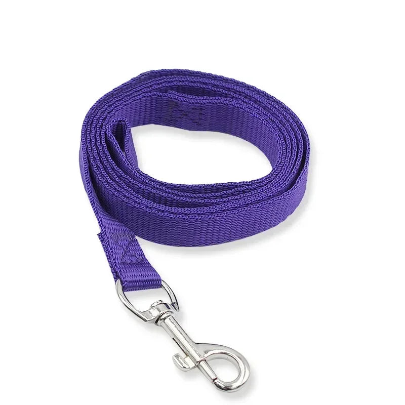 🌈 7-Color Nylon Dog Leash – Durable Training Lead for Daily Walking (1.5cm Width)