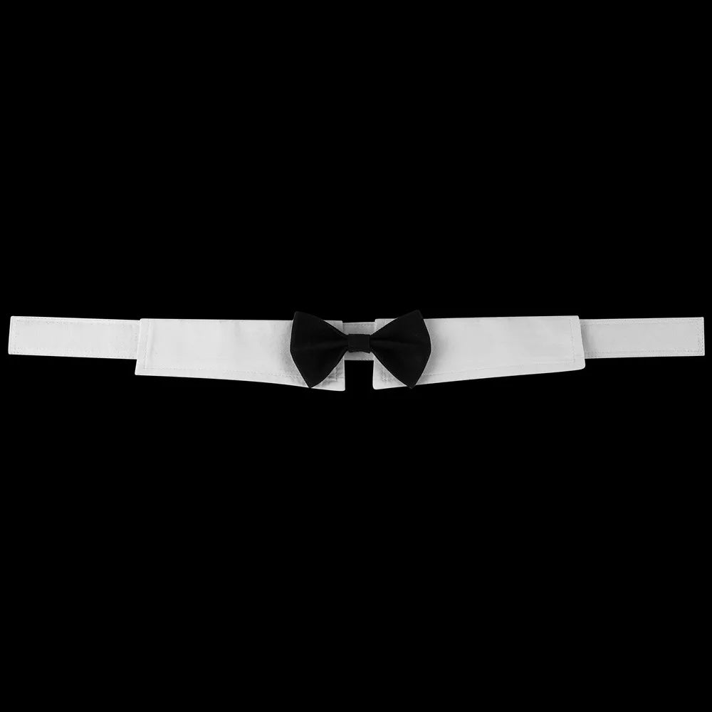🎩 Sucado Adjustable Dog & Cat Formal Necktie – Tuxedo Bow Tie Collar for Weddings, Parties & Holidays 🐾💐