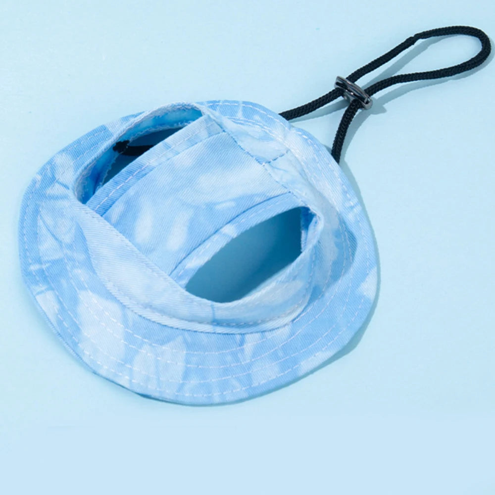 Adjustable Pet Baseball Cap with Ear Holes – Summer Sun Hat for Small & Medium Dogs and Cats