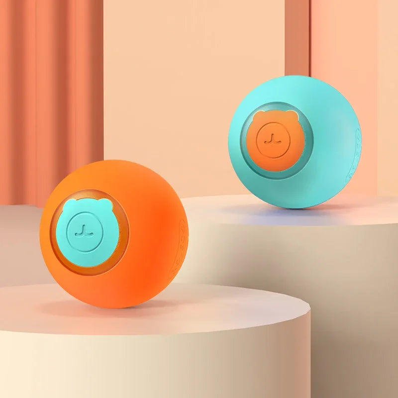 🐾 ROJECO Smart Interactive Cat Bouncing Ball – Self-Moving Electric Pet Toy for Cats & Dogs