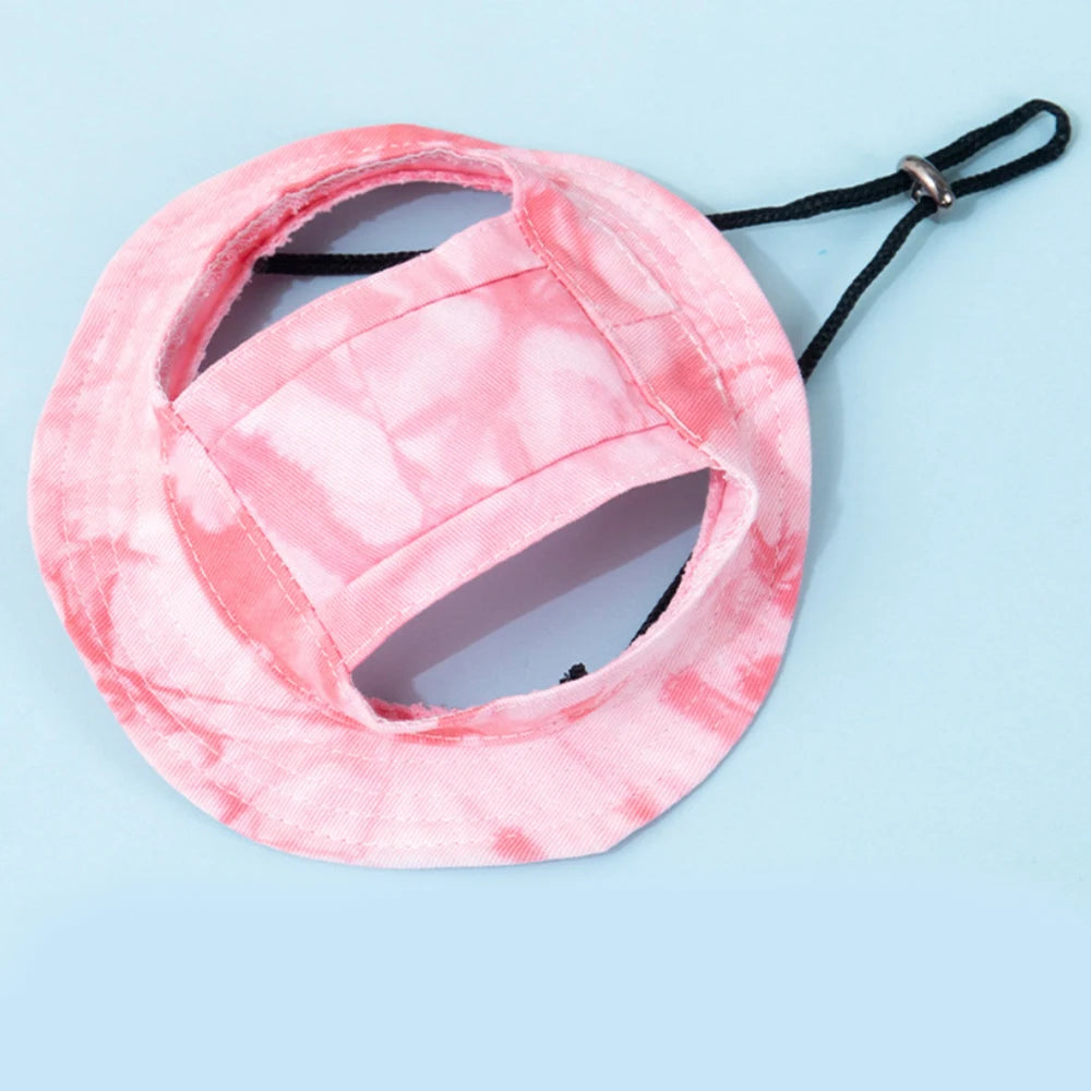 Adjustable Pet Baseball Cap with Ear Holes – Summer Sun Hat for Small & Medium Dogs and Cats