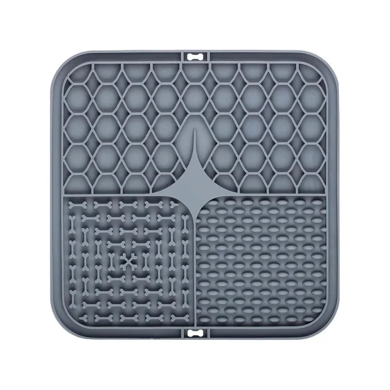 Pet Licking Pad – Slow Feeder Silicone Bowl for Dogs & Cats
