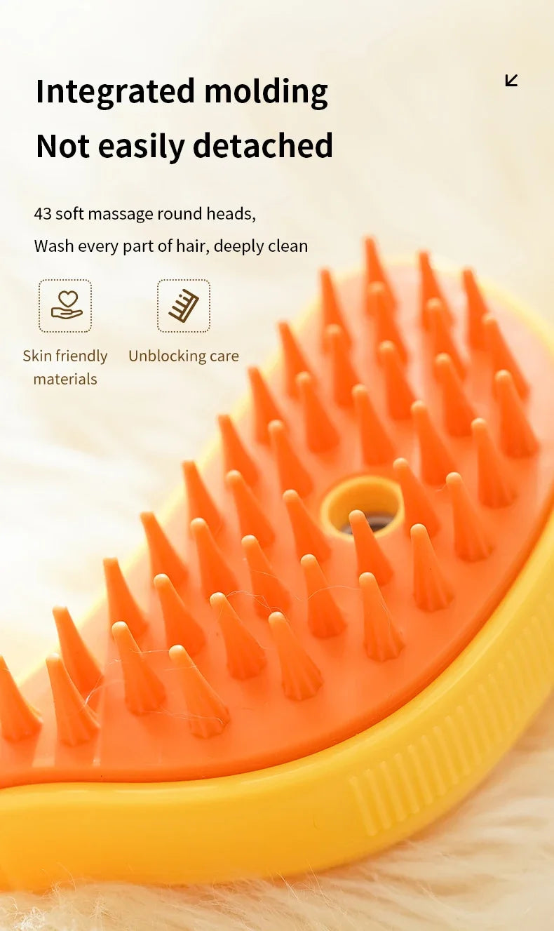🐱 Spray Cat Brush 3-in-1 – Steamy Electric Dog & Cat Grooming Comb with Hair Removal & Massage