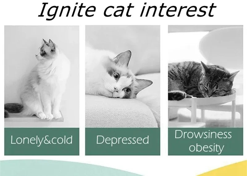 Interactive Mini Flying Disc Shooter Cat Toy – Pet Training & Chasing Game