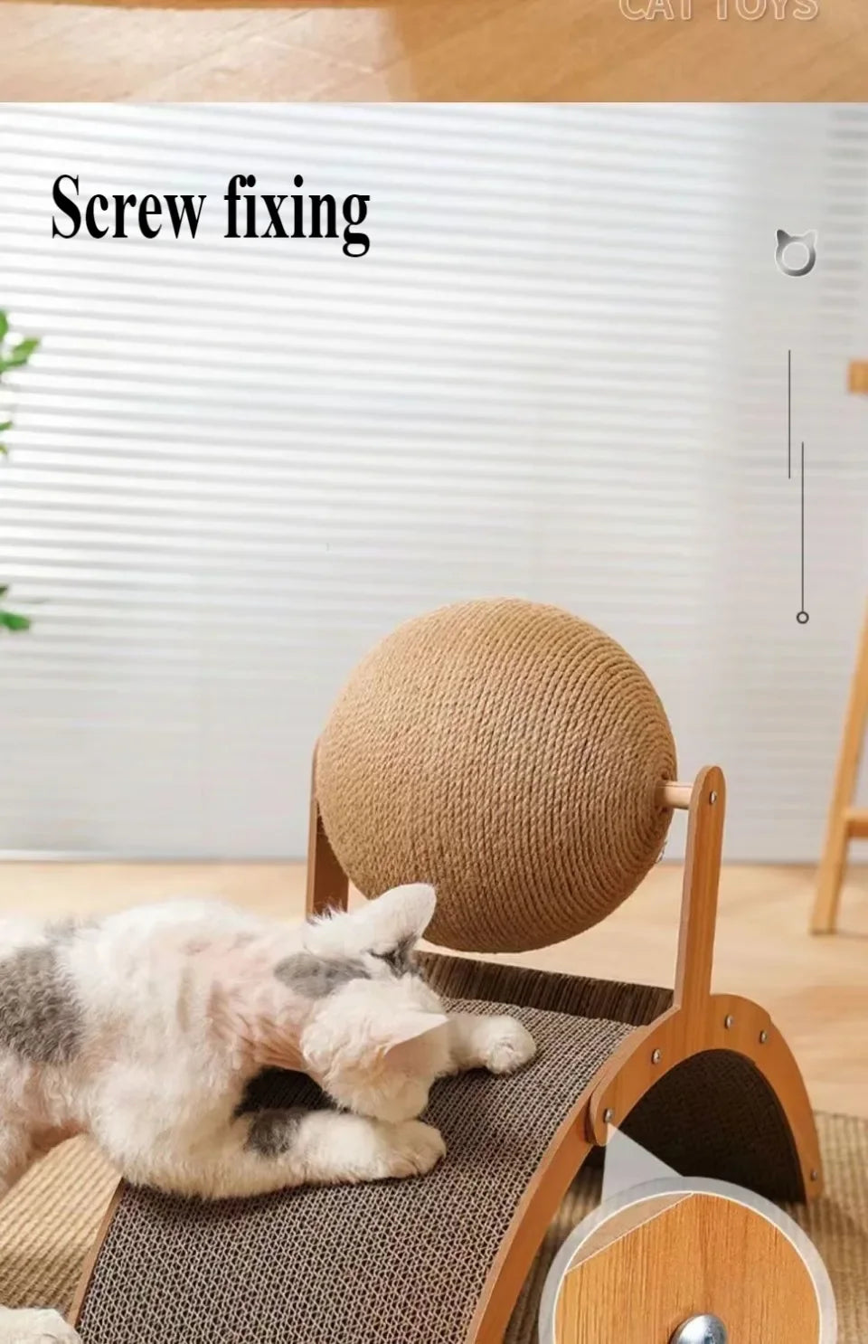 Vertical Arch Cat Scratching Board – Wear-Resistant