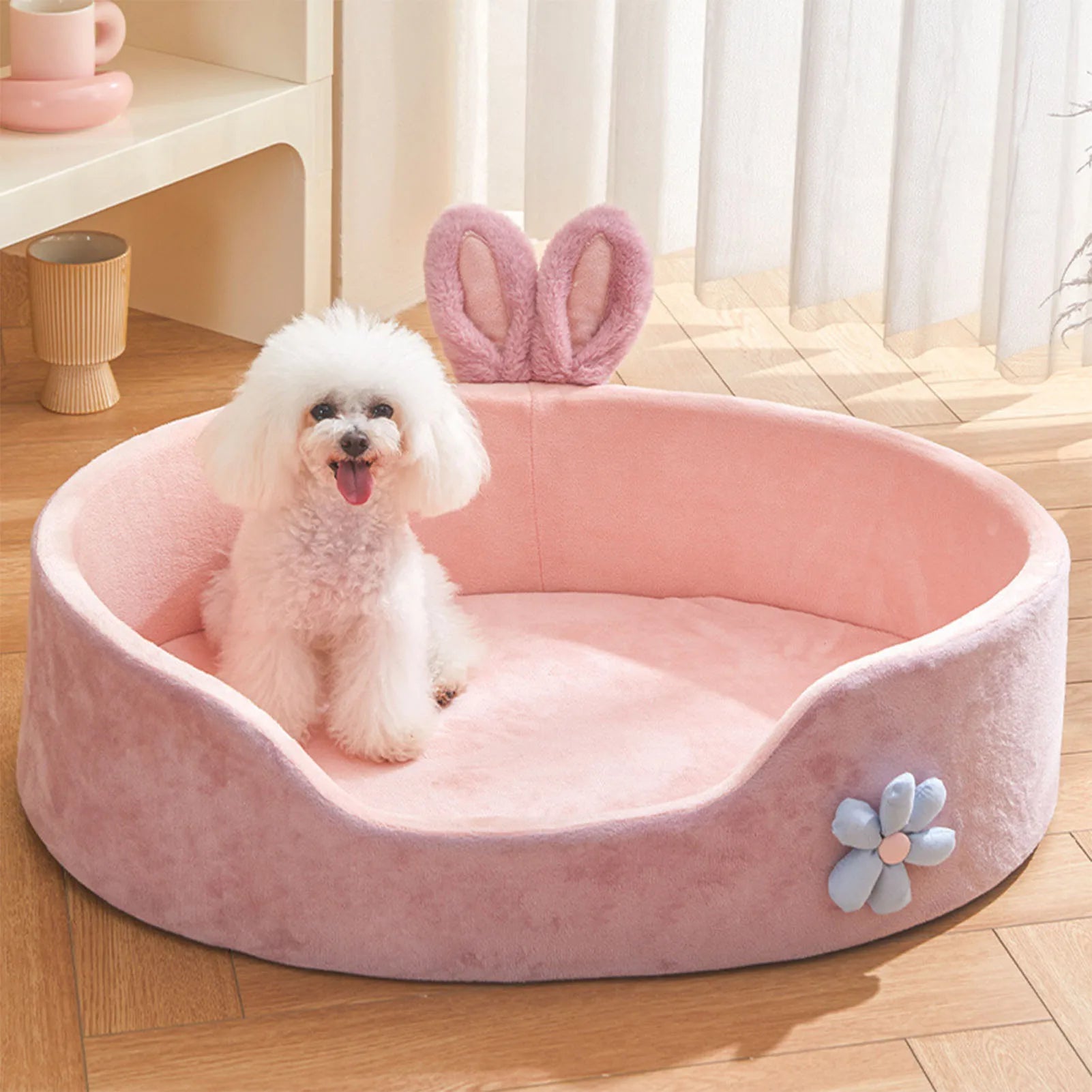 Detachable & Washable Pet Bed – Soft Comfortable Four-Season Dog & Cat Sleeping Bed
