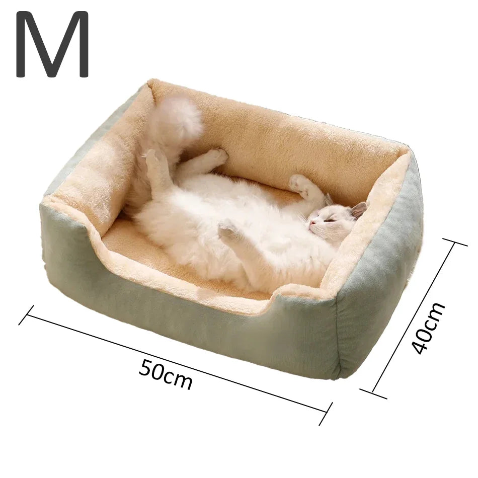 Cozy Cat & Dog Bed – Soft Pet Cushion House for Cats & Small Dogs, Basket-Style Pet Habitat