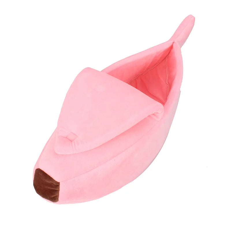 Funny Banana Cat Bed – Cozy, Cute, Warm & Portable Cat House and Dog Cushion