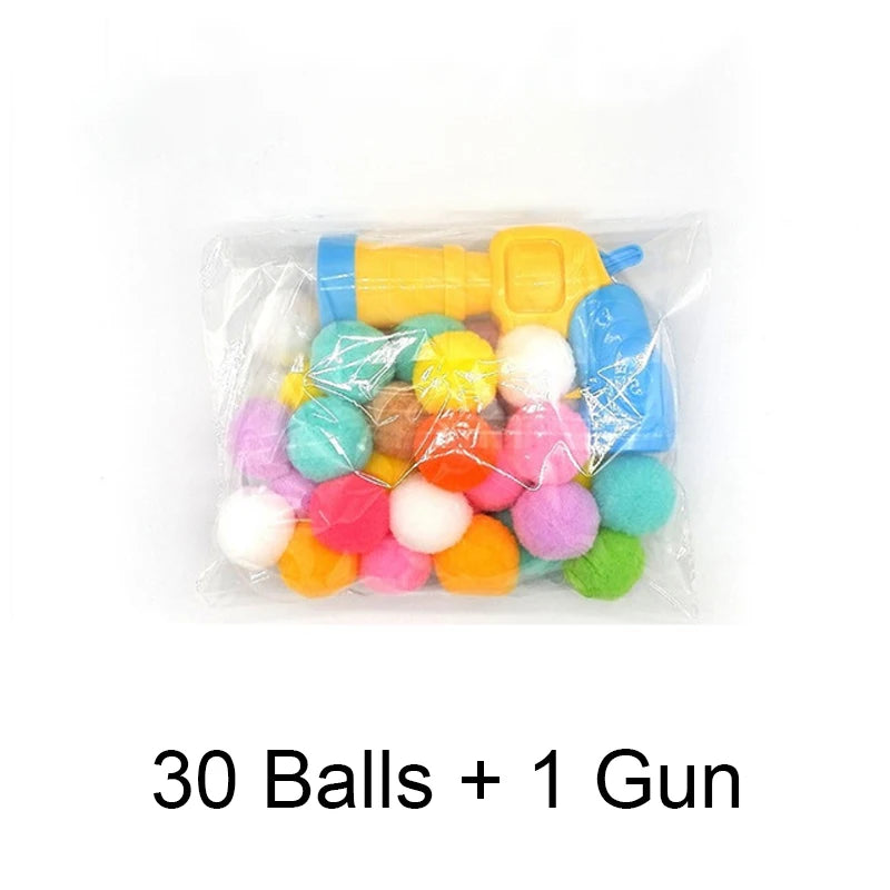 🎯 Cat Plush Ball Shooting Gun – Mini Silent Launcher Toy for Interactive Play & Stress Relief