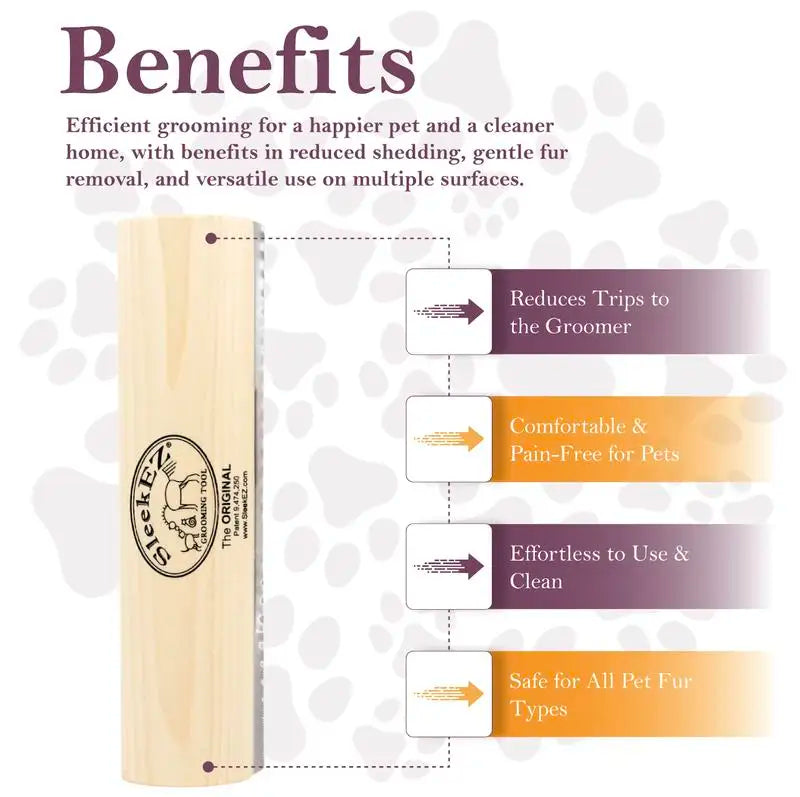 SleekEZ Horse (Dog) Shedding & Grooming Brush – All Hair Types