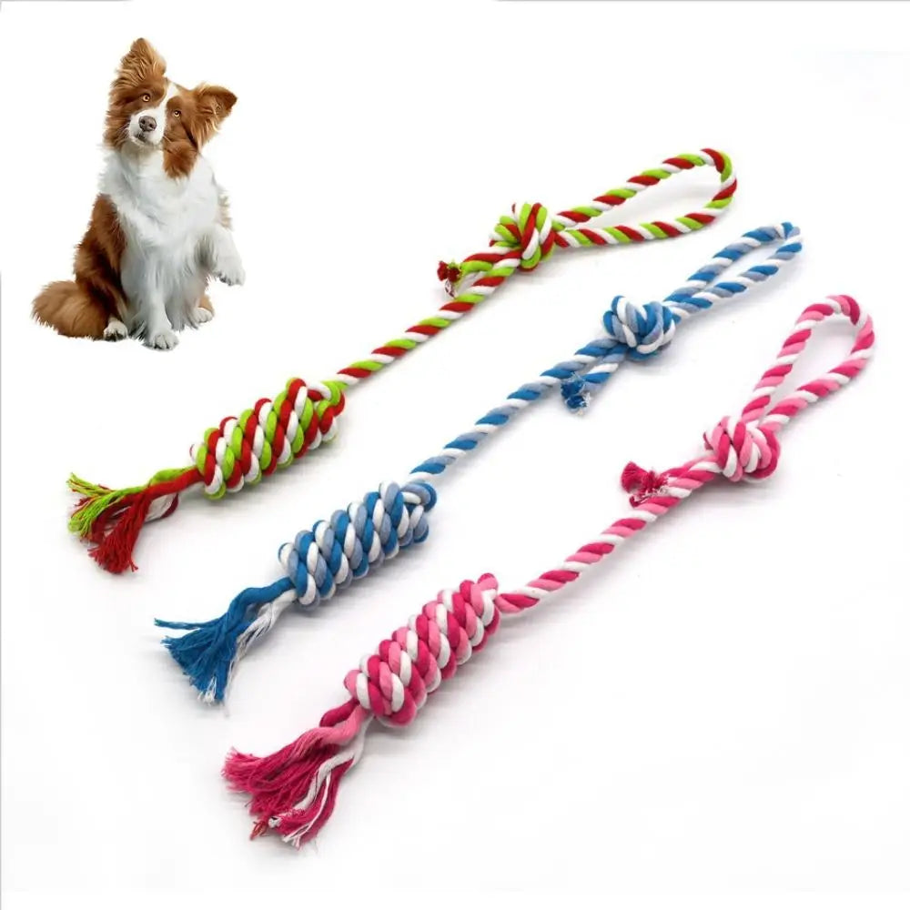 Durable Cotton Rope Dog Toy – Chew, Training & Dental Care 🐾🪢