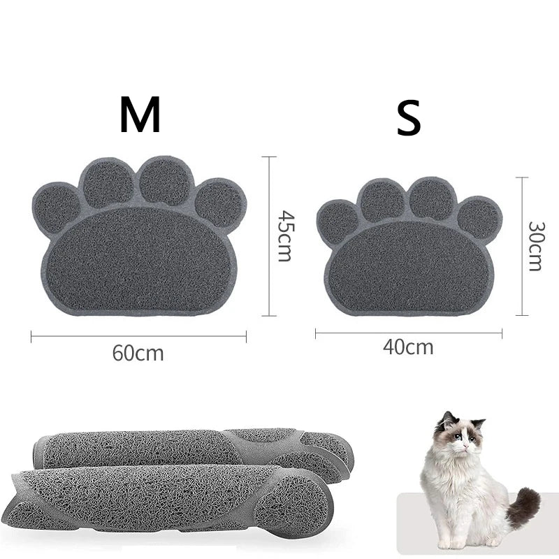 Waterproof Cat Litter Mat – Nonslip Washable Pet Litter Box Mat for Cats