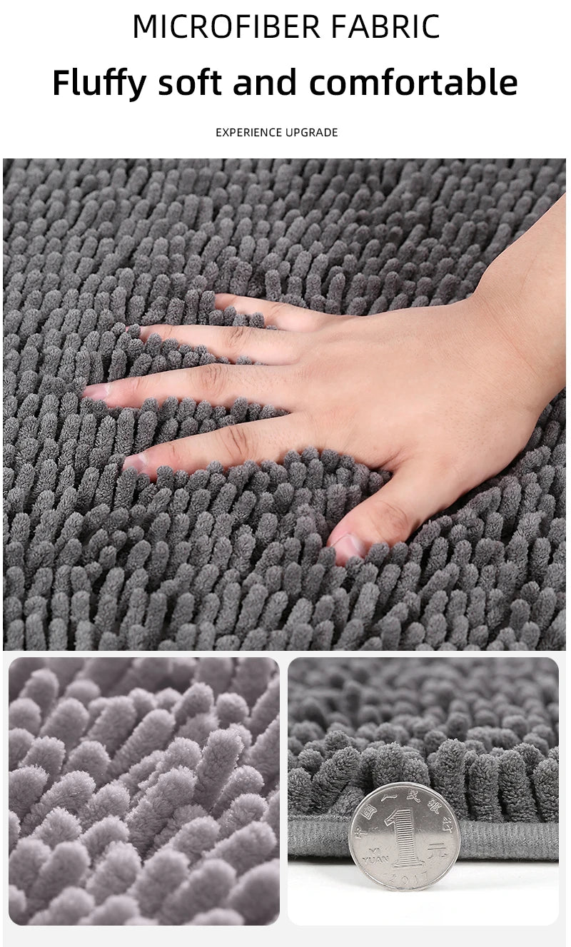 Chenille Plush Pet Mat – Soft Absorbent Dog & Cat Bed Pad, Cozy Seat Cushion for Crates, Bathroom & Pet Lounging