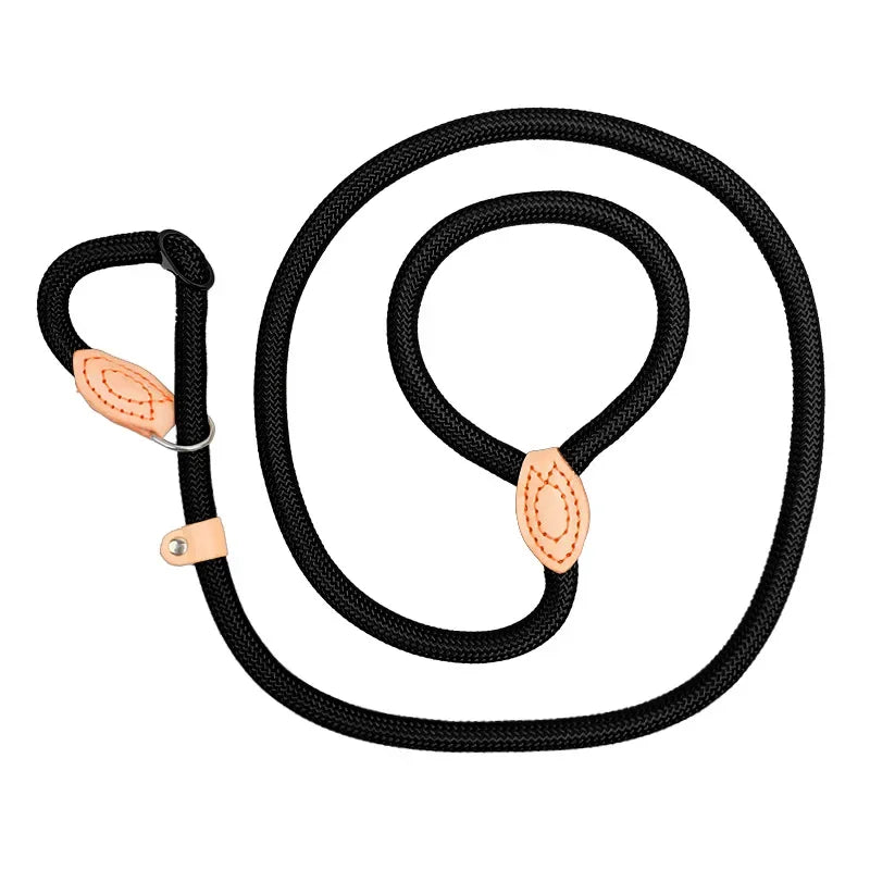 Heavy Duty Slip Rope Dog Leash – Adjustable Braided Training Lead